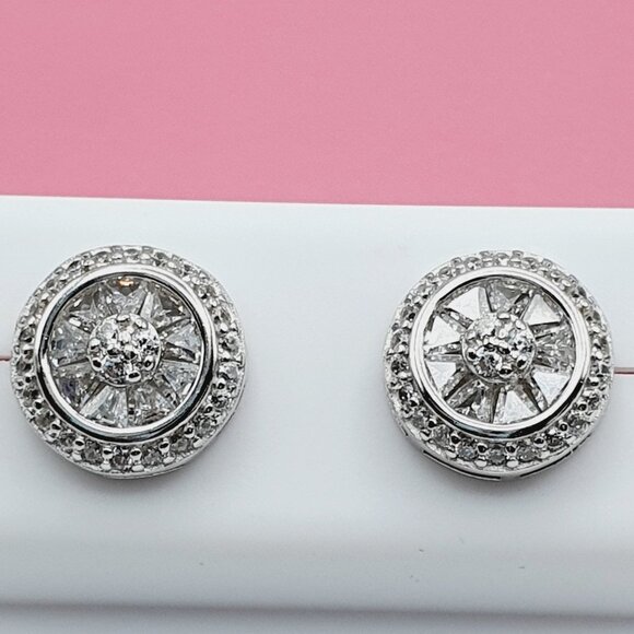 "925 Sterling Silver Cubic Zirconia Earrings, U19254572 - Picture 2 of 11